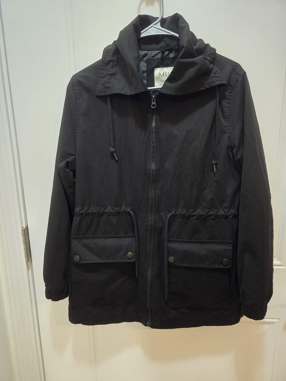 Mudo Collection Full Zip Jacket Black Pockets Women's Size 40